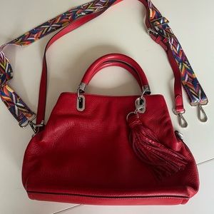 Vince Camuto real red leather bag